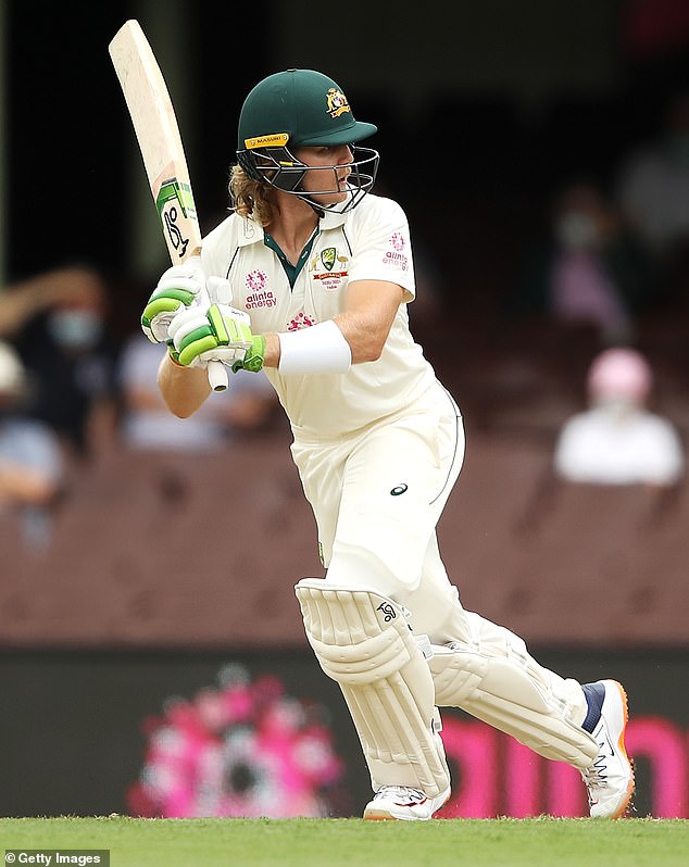 Will Pucovski is over his latest concussion and has been recalled to Victoria's Sheffield Shield team for a crucial clash with NSW (pictured, representing Australia in 2021)