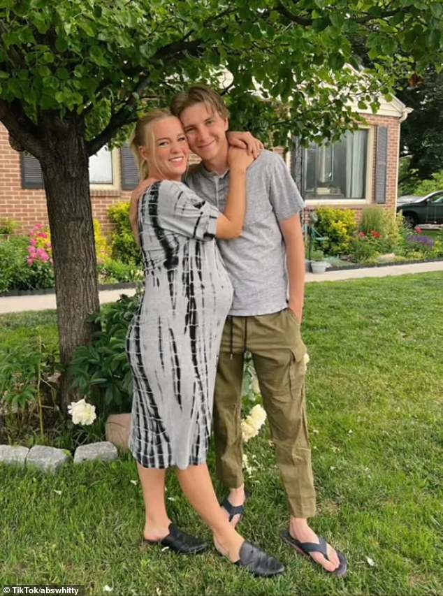 A stream of social media users were stunned to discover the true identity of 27-year-old Abigail Whitlock's husband after betting on the father's video