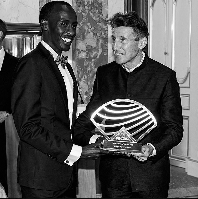 World athletics chairman Seb Coe led the tribute to world marathon record holder Kelvin Kiptum