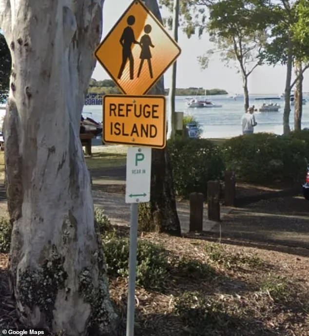 A parking location is pictured in Noosa, south-east Queensland, where Ms Coldwell was fined