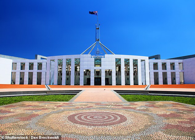 The ASIO head claimed an unnamed Australian politician had 'sold out' his country to a foreign consultancy firm (pictured, Australian Parliament House in Canberra)