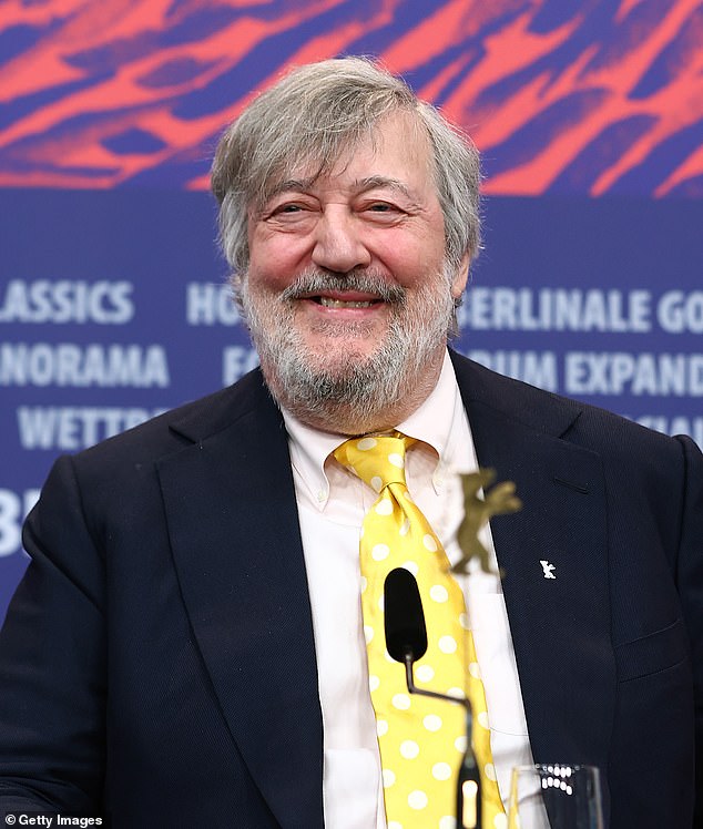 Stephen Fry, 66, was diagnosed with prostate cancer in 2018 but has since recovered.  Last week he backed the #CatchUpWithCancer campaign and denounced the 'deadly' delays suffered by tens of thousands