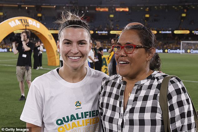 Australian captain Steph Catley, who replaced the injured Sam Kerr, also took time for Freeman after the record victory