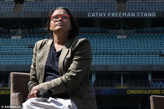 Freeman was honored with a stand named in her honor at the same location where she won Olympic gold