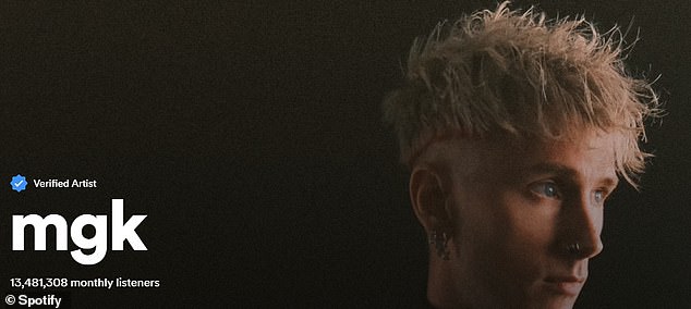 The musician – real name Colson Baker – now goes by 'mgk' on the platforms