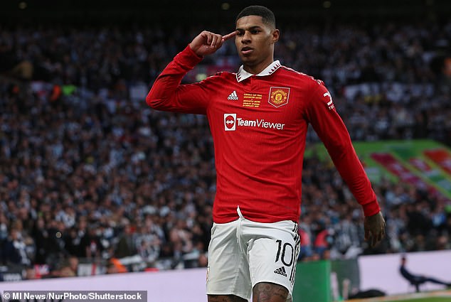 Rashford scored a career-best 30 goals last season but has failed to repeat the form this season