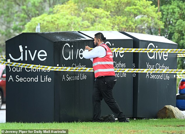 The company has decided to take this step after the body of a man was found hanging outside one of the collection boxes at Westfield Tuggerah (pictured) on the NSW Central Coast.