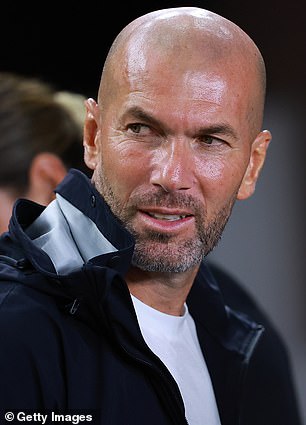 United are reportedly keen to bring in Zidane to replace Erik ten Hag (L) at Old Trafford