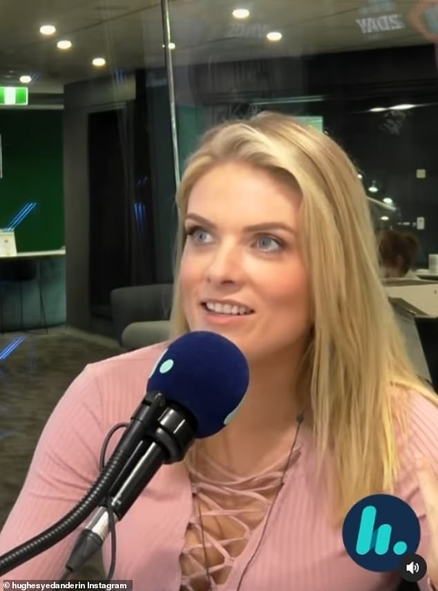 She also mentioned Hit's Erin Molan (pictured) as a colleague she has a good relationship with