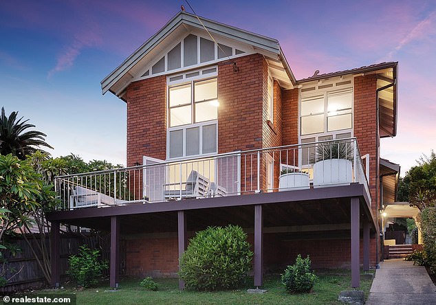 The two houses, in adjacent blocks, are located in Mosman, 8km from the CBD, which Servai, 44, and his wife Eloise bought in 2020 for $11.6 million.  Pictured: The reality star's latest sale: a five-bedroom, two-bathroom home that went under the hammer for $9.4 million after being on the market for $8 million