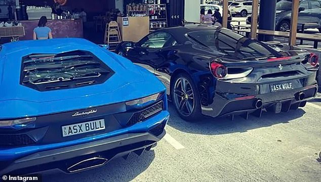 Scholz has posted photos of his Lamborghini Aventador with the license plate 'ASX Bull' and a Ferrari GTB with an 'ASX Wolf' license plate.  It is unclear whether he owned or rented the cars (photo)