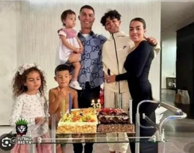 AFTER: The photo – posted to Ronaldo's 621 million followers on Instagram – was quickly picked up by news media around the world, including Hamshahri newspaper.  But instead of printing the original image, the Tehran publication blatantly edited the photo so that Rodriguez's curvy butt is nowhere to be seen.