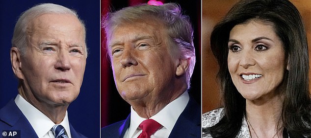 Joe Biden, Donald Trump and Nikki Haley are the three remaining in the 2024 contest