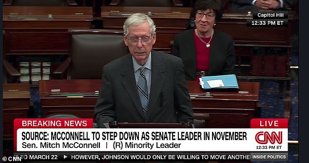 During his tearful speech on Wednesday, McConnell brought up Angela's death, saying it was tragic