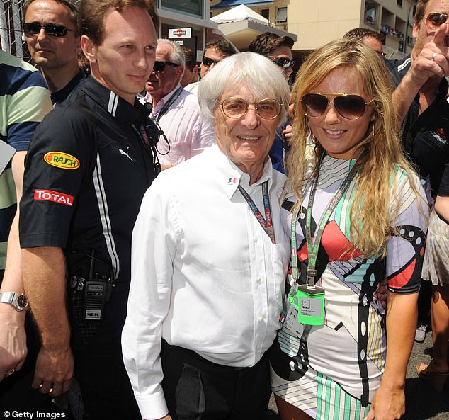 2009: Ginger Spice attended the Monaco Grand Prix and was pictured on Bernie Ecclestone's arm with Horner in the background