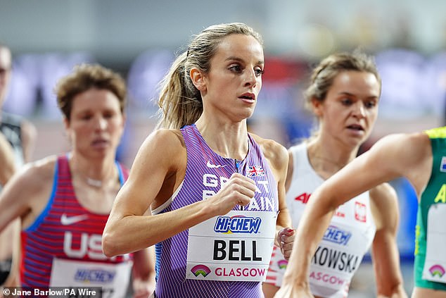 Georgia Bell qualified second for Sunday's 1500m final on her senior debut for Great Britain