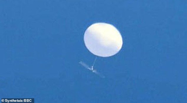 Fishermen have found a suspected spy balloon off the coast of Alaska that has now been sent to the FBI.  Above is an image of the Chinese spy balloon that was shot down last year