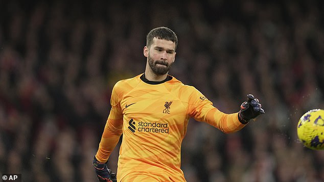 Klopp said Alisson would be out for a few weeks, but his injury did not spell the end of the season
