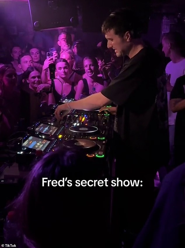 He's been treating his Aussie fans to a slew of surprise shows since landing, performing an intimate show at a Sydney nightclub earlier this week (pictured).