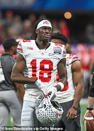 Ohio State Buckeyes wide receiver Marvin Harrison Jr.