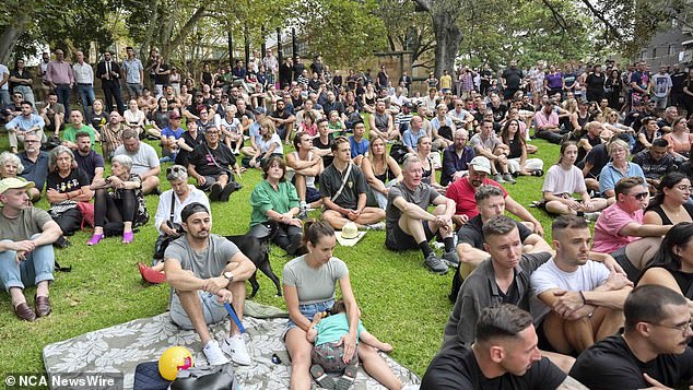 Friends, family and members of the LGBTQIA+ community gathered at dusk to pay tribute to the lives of the young couple whose lives were so tragically cut short.