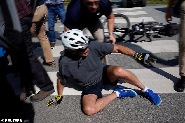 “No one cares if you can ride a bike and if you try to do things like that you just risk failure,” Maher said as he referred to a photo of Biden falling off his bike from June 2022.