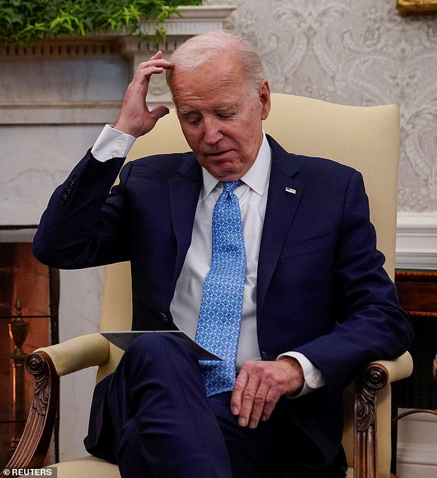 Biden's age and mental acuity appear to be a problematic issue as the election looms and the majority of Americans, including Democrats, believe he is too old to run for president again.