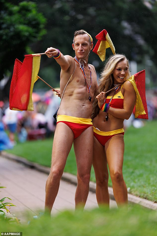 Revelers showed up in some wild and crazy costumes for the 46th annual Gay and Lesbian Mardi Gras