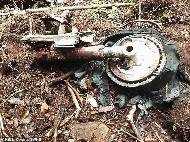 Kilala Kindau said his team conducted a search through the jungle from December to January before locating the wreckage