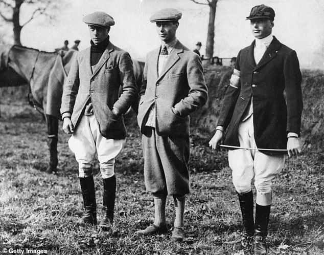 Prince of Wales pictured in riding breeches at a point-to-point meeting in 1912