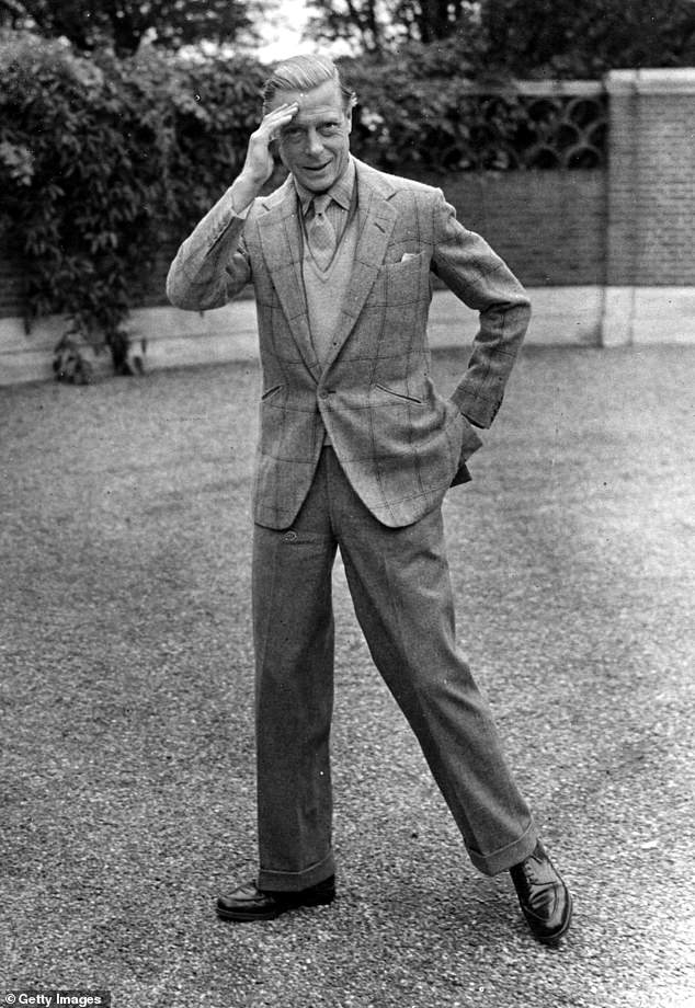 The Duke of Windsor helped popularize turn-up trousers.  Here he is pictured in 1946