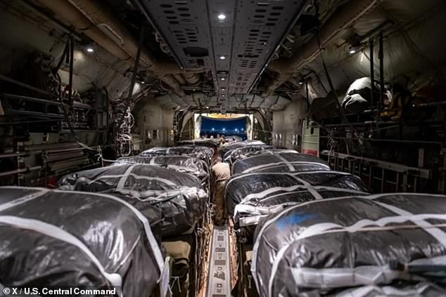 US C-130s dropped more than 38,000 meals along the Gaza coastline, giving civilians access to crucial aid