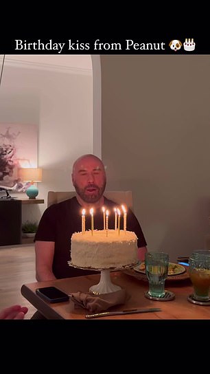 He also posted a video on his Instagram Stories of himself blowing out the candles on his birthday cake