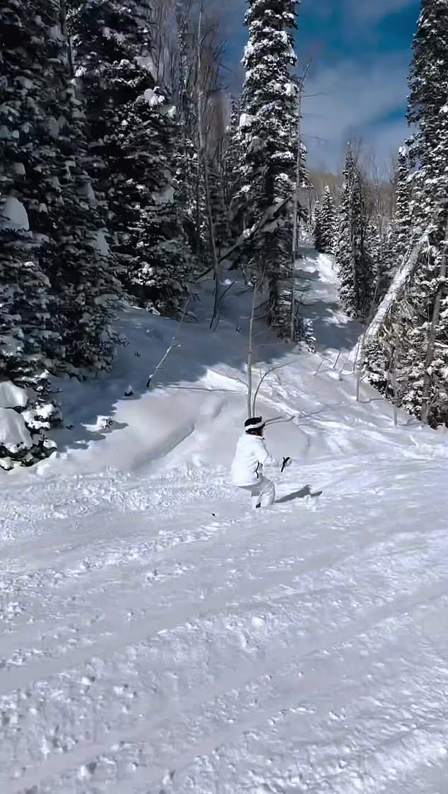 Travolta also shared a video of his youngest son hitting the slopes during their family ski trip to celebrate his birthday.  “This was my favorite birthday present today,” he wrote of Benjamin.  'Watching my son Ben ski to a new level!  I am so proud of him'