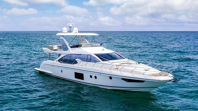 Sadie came across boat rental company Getmyboat, where she opted for a $2.7 million luxury boat, pictured