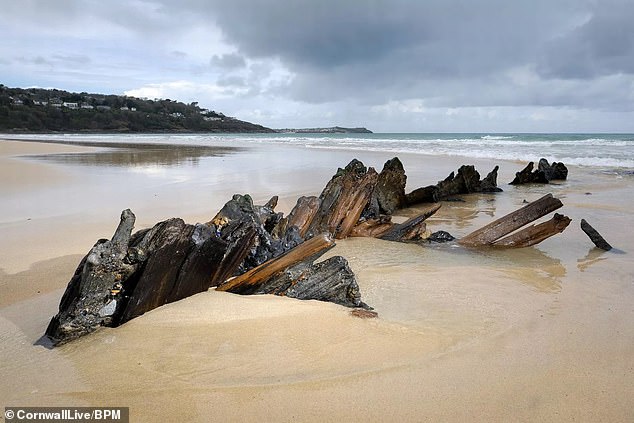 The iron steamships Bessie, Cintra and Vulture were all beached during a violent storm on November 18, 1893