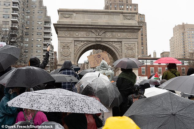 The protest, which organizers described as part of a 