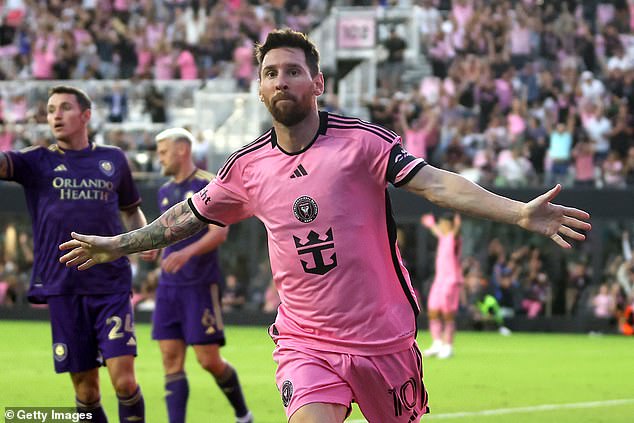 Lionel Messi also bagged a brace in the defeat of Heron's Florida rivals on Saturday evening