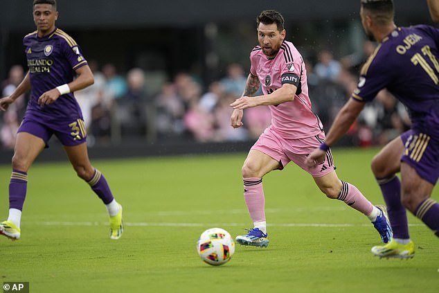 Messi joined the scoring attack after the break with his first goal in the 57th minute