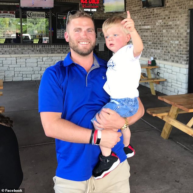 The young father was forced to give up work and struggled to keep up with his son Jaxson