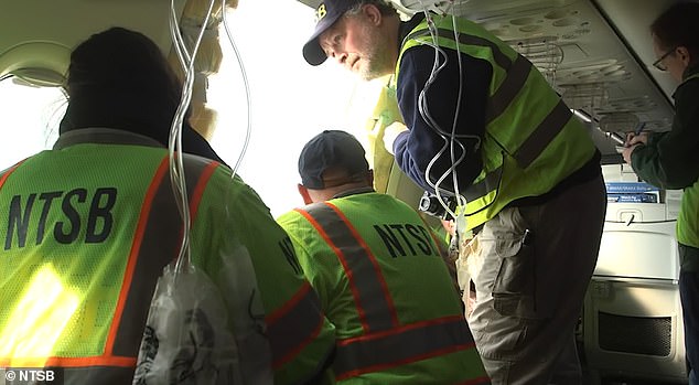 Investigators inspecting the Alaska Airlines plane that was destroyed when a door blew out at 16,000 feet are investigating whether four bolts that were supposed to help hold the panel in place may have been missing when the plane took off