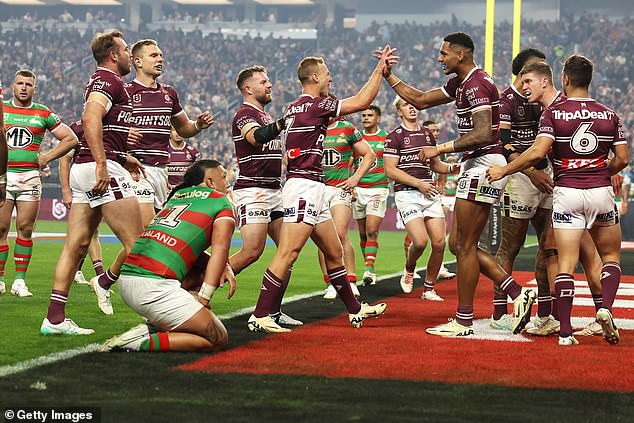 Manly put on an attacking show to welcome rugby league to Las Vegas on Sunday