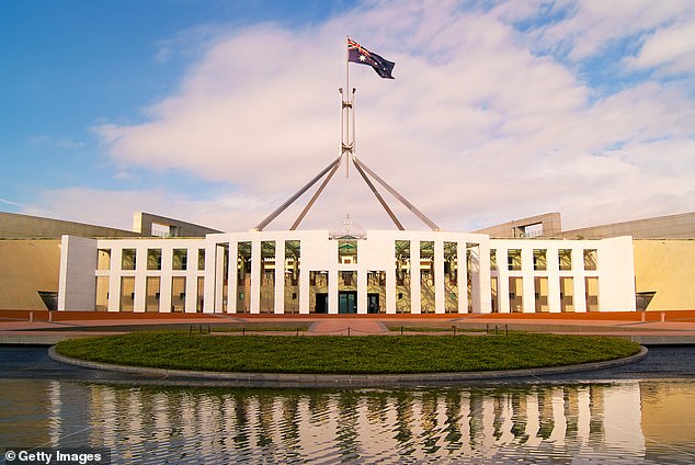 Burgess still keeps secret where Parliament - state, territory or federal - was serving.  The photo shows the federal parliament