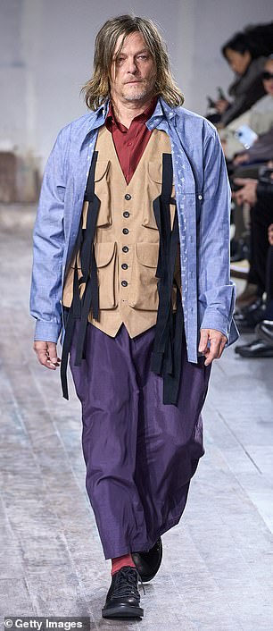 Norman wowed the crowd on another stage when he walked for the Yohji Yamamoto Menswear Fall/Winter 2024-2025 show