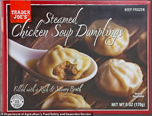 The Californian maker of TJ's steamed chicken soup dumplings has issued a warning for more than 160,000 cases sold in stores across America