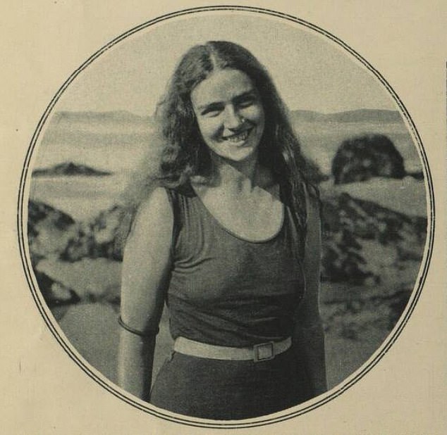 Ms Callaghan, 32, underwent three months of grueling endurance training from Brighton Pier and pushed her body to its limits to play Mercedes Gleitze (pictured) in the upcoming film Vindication Swim