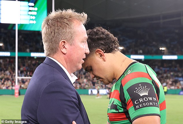 Robinson remains close friends with former Rooster Latrell Mitchell and defended him when the Souths full-back was racially abused by a fan in the stands last year.