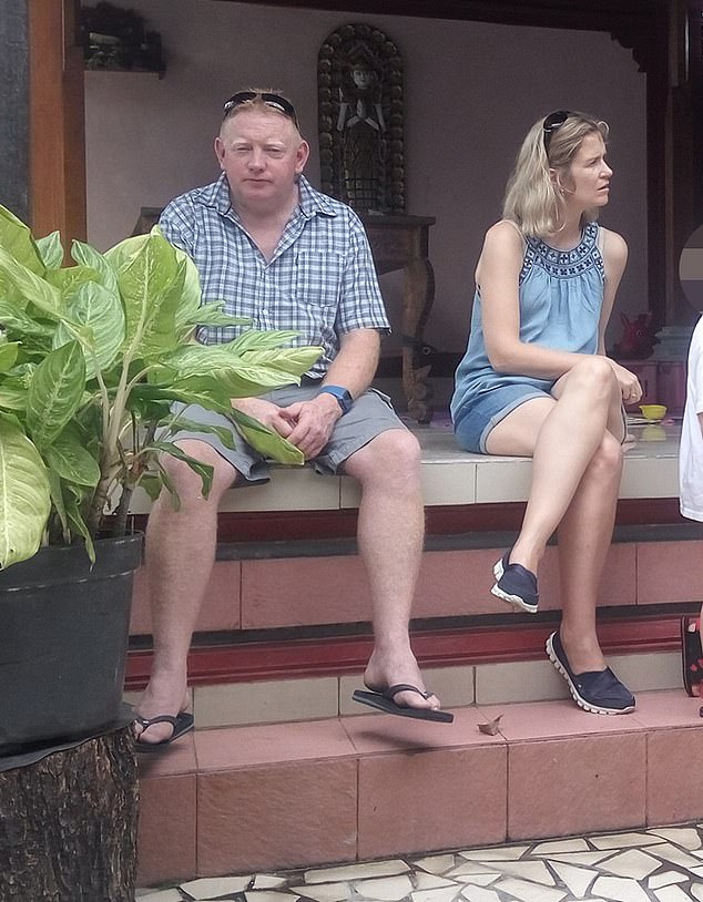 Mick and Samantha Murphy during their holiday to Bali in 2017