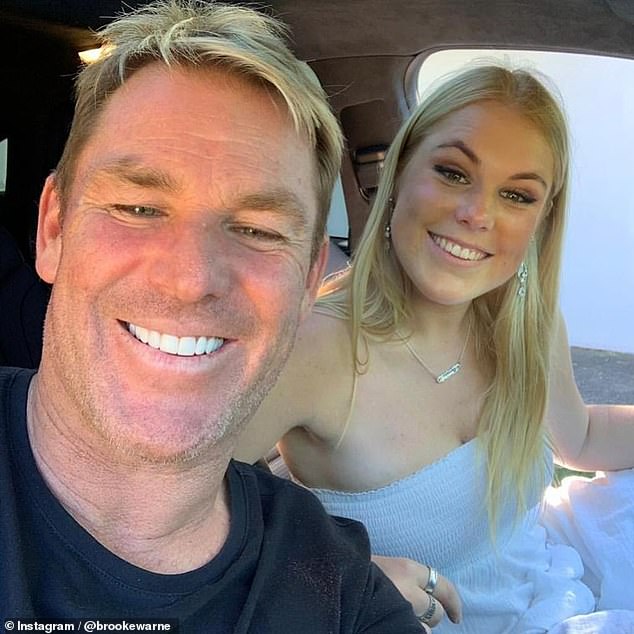 Brooke shared some heartwarming pictures of herself with the cricketing great
