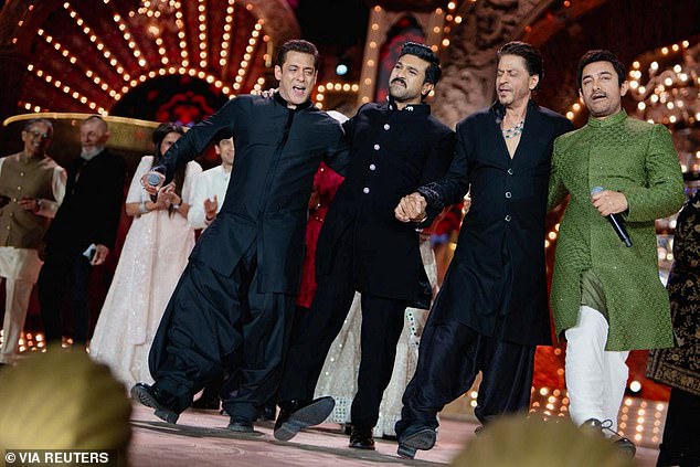 The event saw several high-profile performances, including from actors Salman Khan, Ram Charan, Shah Rukh Khan and Aamir Khan.